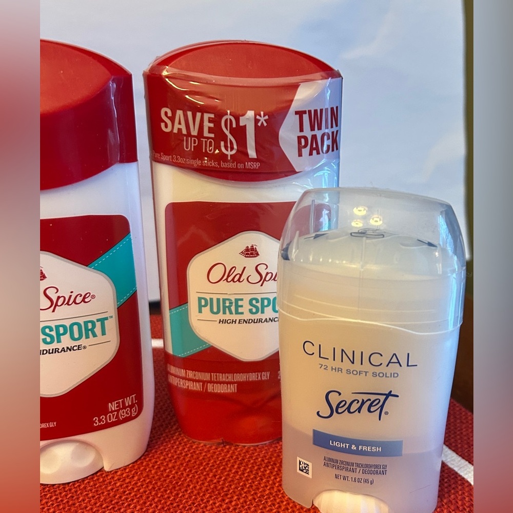 Old Spice LOT Mens Deodorant Secret Clinical AXE 7 items Womens NEW - Picture 4 of 5